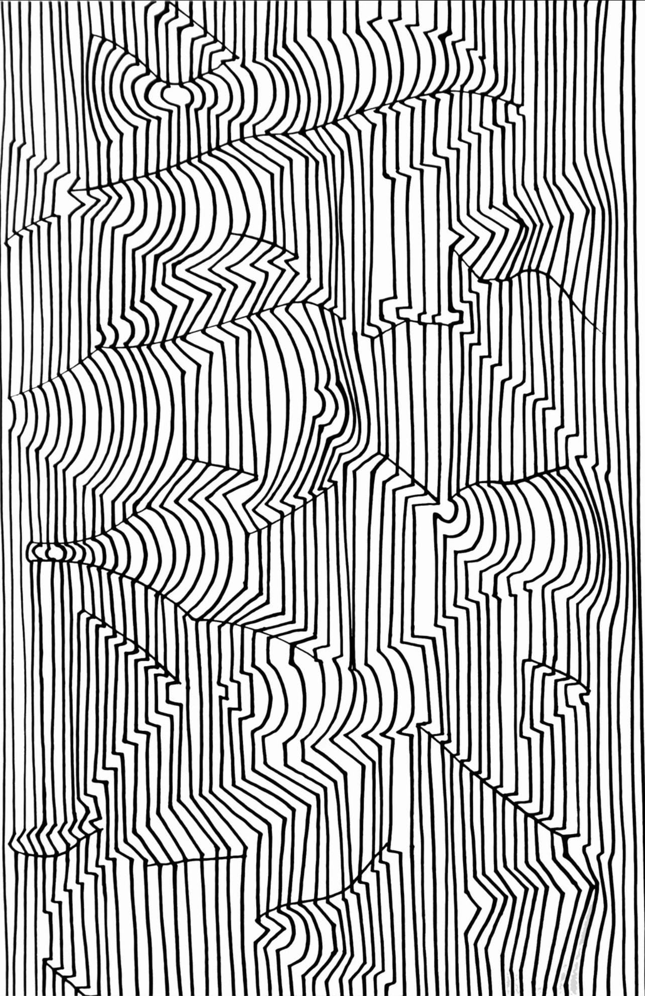 Victor Vasarely, Composition, Ondulatoires, Limited Edition Heliogravure (1 of 4)