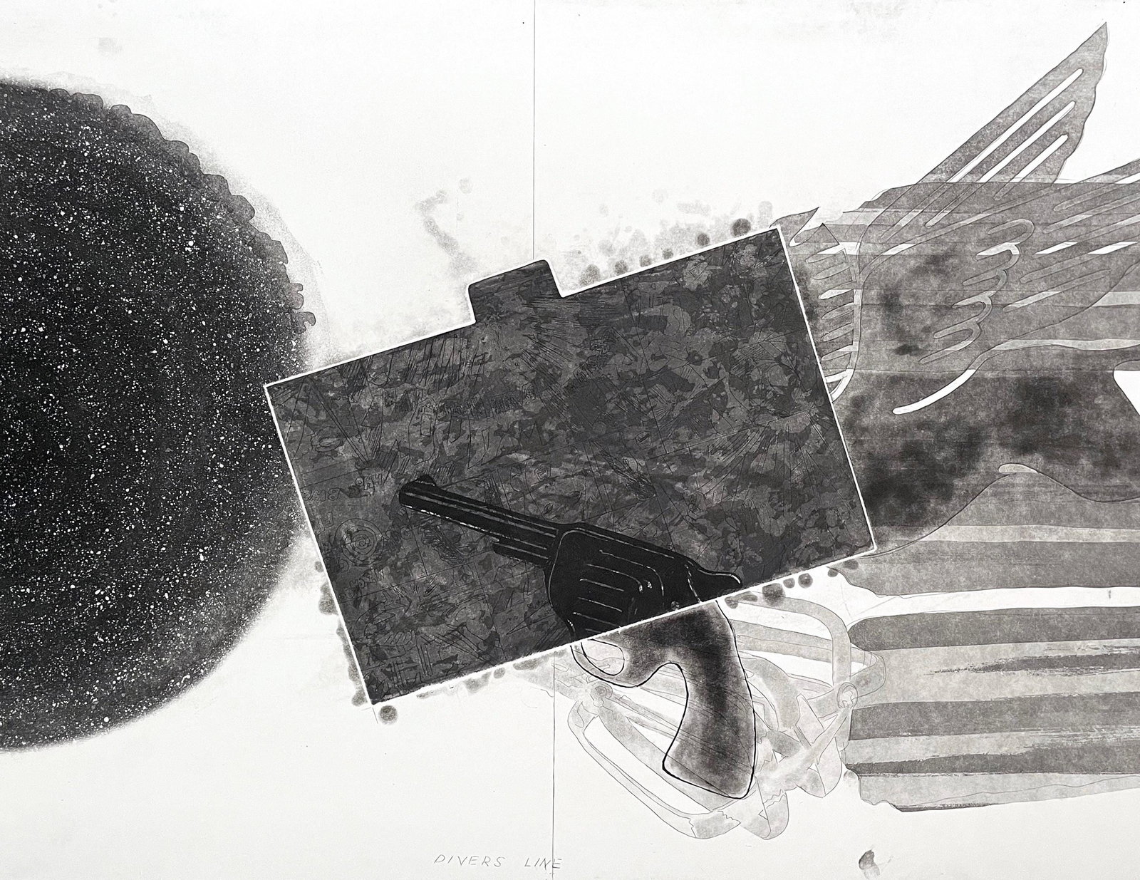 James Rosenquist, Diver's Line, State II (Glenn 167-A), Limited Edition Etching (1 of 4)