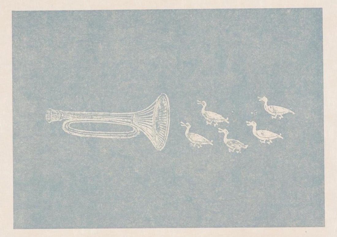 Max Ernst, Composition (Spies/Leppien 218), La Ballade du Soldat, Limited Edition Lithograph: Lithograph on velin d'Arches paper. Paper size: 21.875 x 15 inches. Excellent condition. Unsigned and unnumbered, as issued. Notes: From the folio, La Ballade du Soldat, 34 Lithographies Originales de