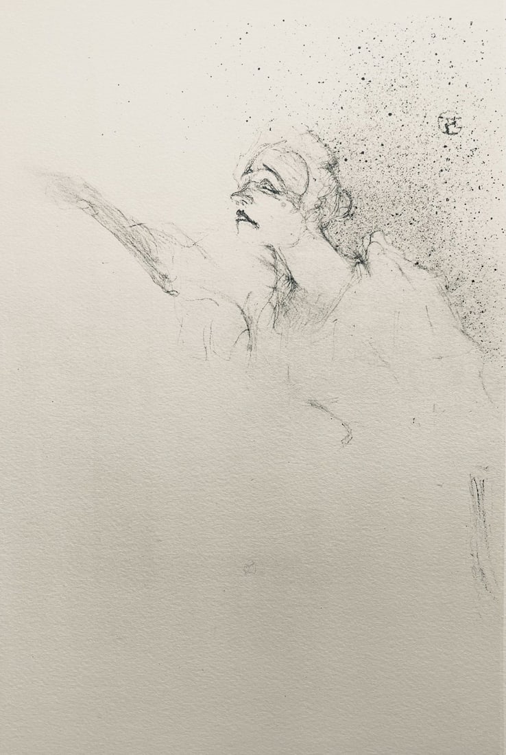 Henri de Toulouse-Lautrec, Composition, Yvette Guilbert vue par Toulouse-Lautrec, Limited Edition (1 of 4)