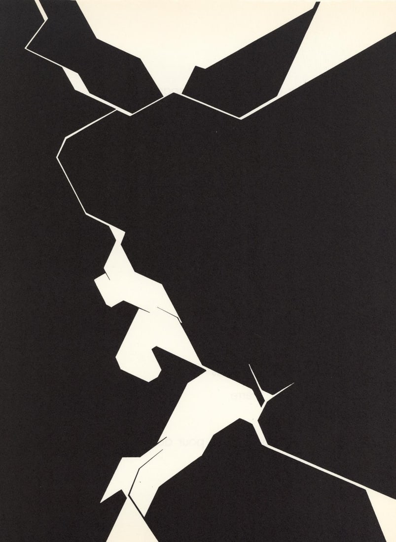 Pablo Palazuelo, Composition, Derriere le miroir, Limited Edition Lithograph: Lithograph on velin paper. Paper size: 15 x 11 inches. Excellent condition. Inscription: Unsigned and unnumbered, as issued. Notes: From Derriere le miroir, N deg 207, 1974. Published by Aime Maeght,