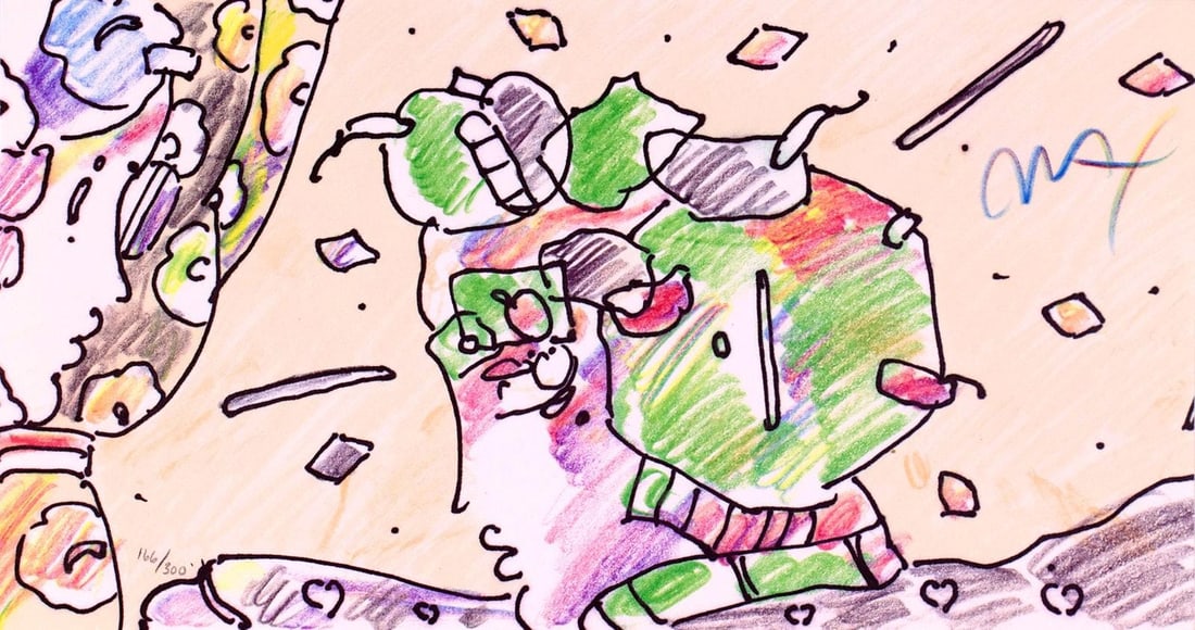 Peter Max, Lady Thru Window, Hand Signed, Official Limited Edition Lithograph (1 of 4)