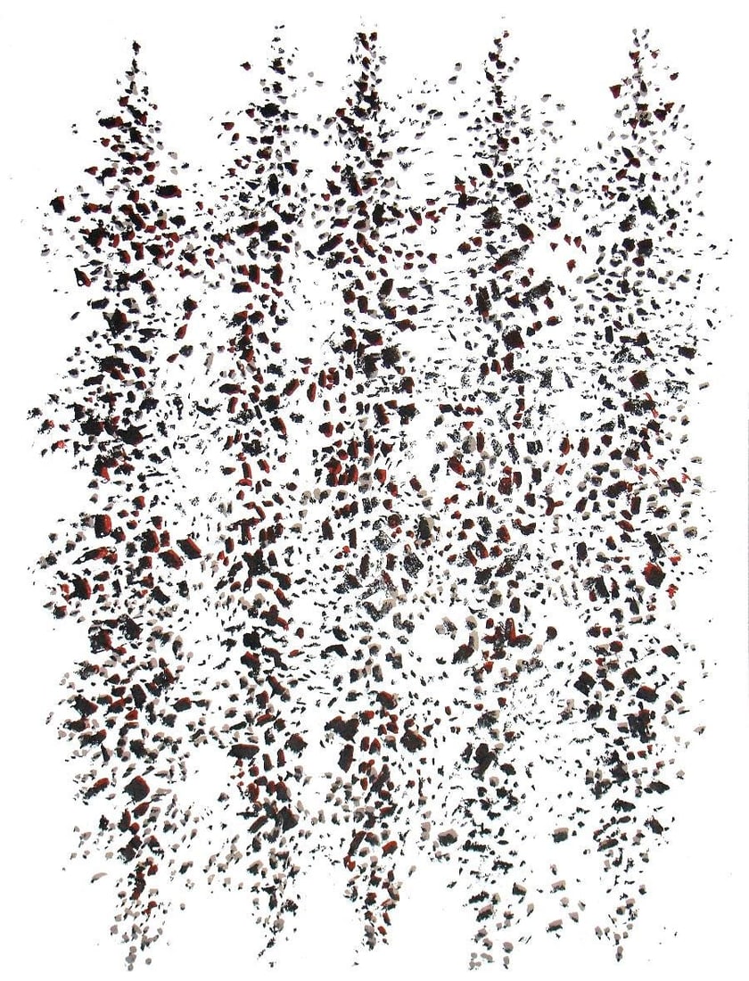 Mark Tobey, Composition, XXe siecle, Limited Edition Lithograph: Lithograph on velin paper. Paper Size: 12.5 x 9.75 inches. Excellent condition. Inscription: Unsigned and unnumbered, as issued. Notes: From the volume, XXe Siecle, n deg5, 1955. Published and printed