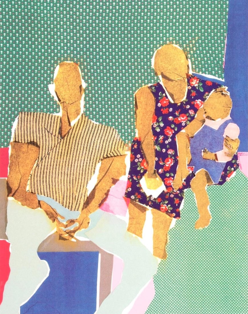 Phoebe Beasley, Aunt Sue's Stories, Sunrise Is Coming After While, Limited Edition Silkscreen: Silkscreen on velin d'Arches paper. Paper Size: 14 x 11 inches. Excellent condition. Inscription: Unsigned and unnumbered, as issued. Notes: From the folio, Bookmarks in the Pages of Life, 1998. Publi