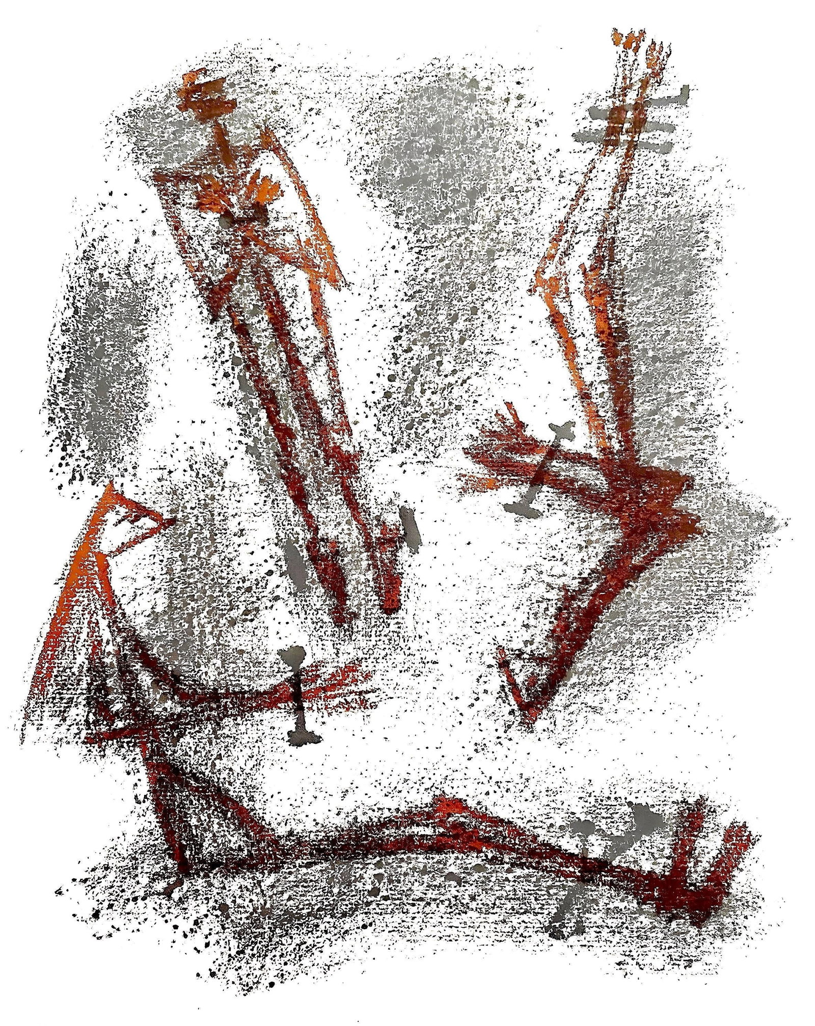 Andre Masson, Composition, Poemes insoumis, Limited Edition Lithograph: Lithograph on velin de Rives paper. Paper size: 12.6 x 10.039 inches. Excellent condition. Inscription: unsigned and unnumbered, as issued. Notes: From the folio, Poemes insoumis, 1963. Published by M