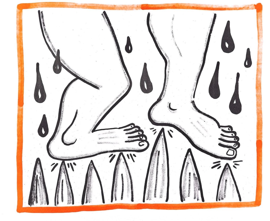 Keith Haring, Composition, Against All Odds, Limited Edition Lithograph: Lithograph on acid-free Rivoli paper. Paper Size: 8.5 x 10.3 inches. Inscription: Unsigned and unnumbered, as issued. Condition: Very good/excellent, consistent with age. Notes: From the album, Agains