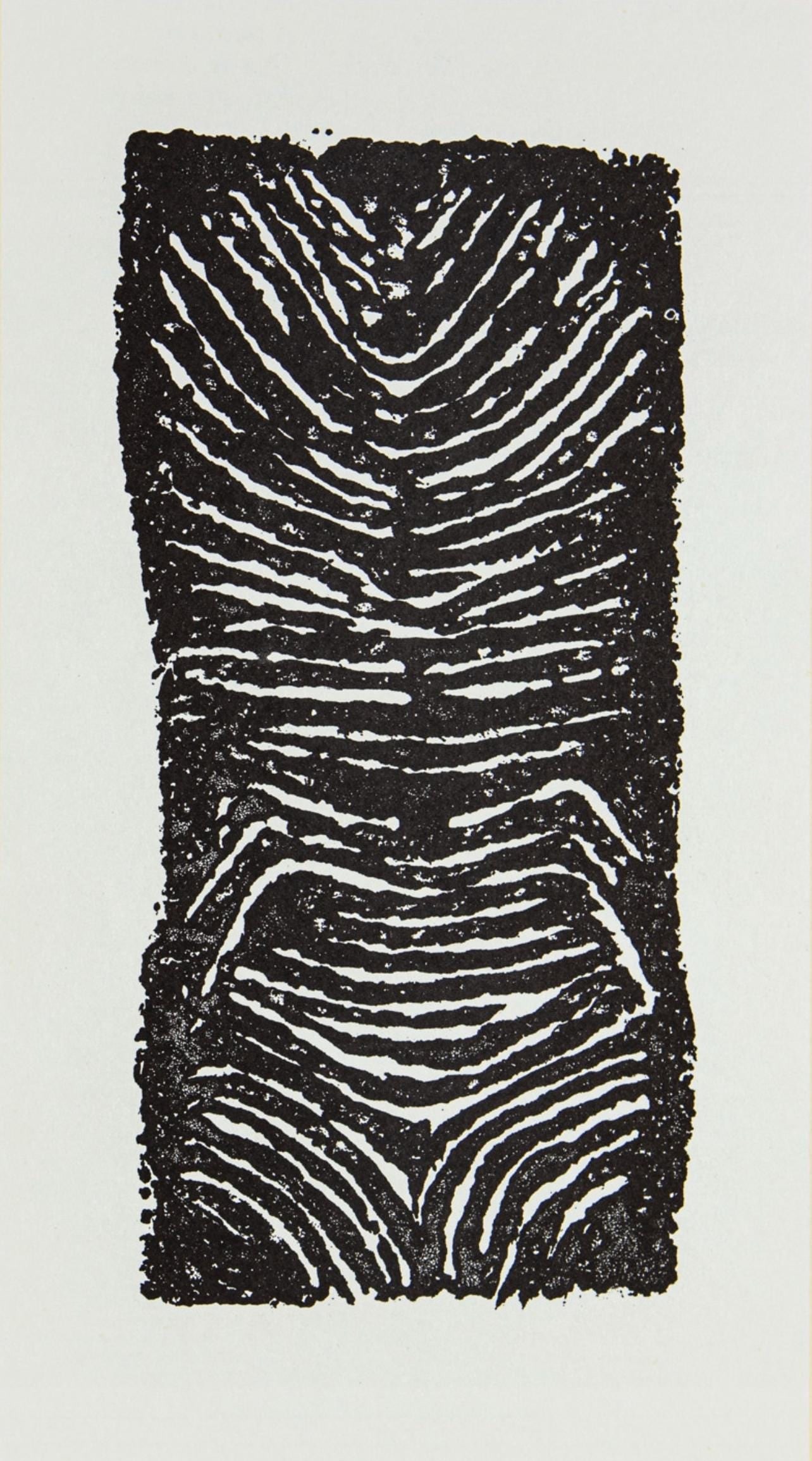 Raoul Ubac, Composition, Derriere le miroir, Limited Edition Lithograph: Lithograph on velin paper. Paper Size: 15 x 11 inches. Excellent condition. Inscription: Unsigned and unnumbered, as issued. Notes: From Derriere le miroir, N deg 195, 1971. Published by Aime Maeght,