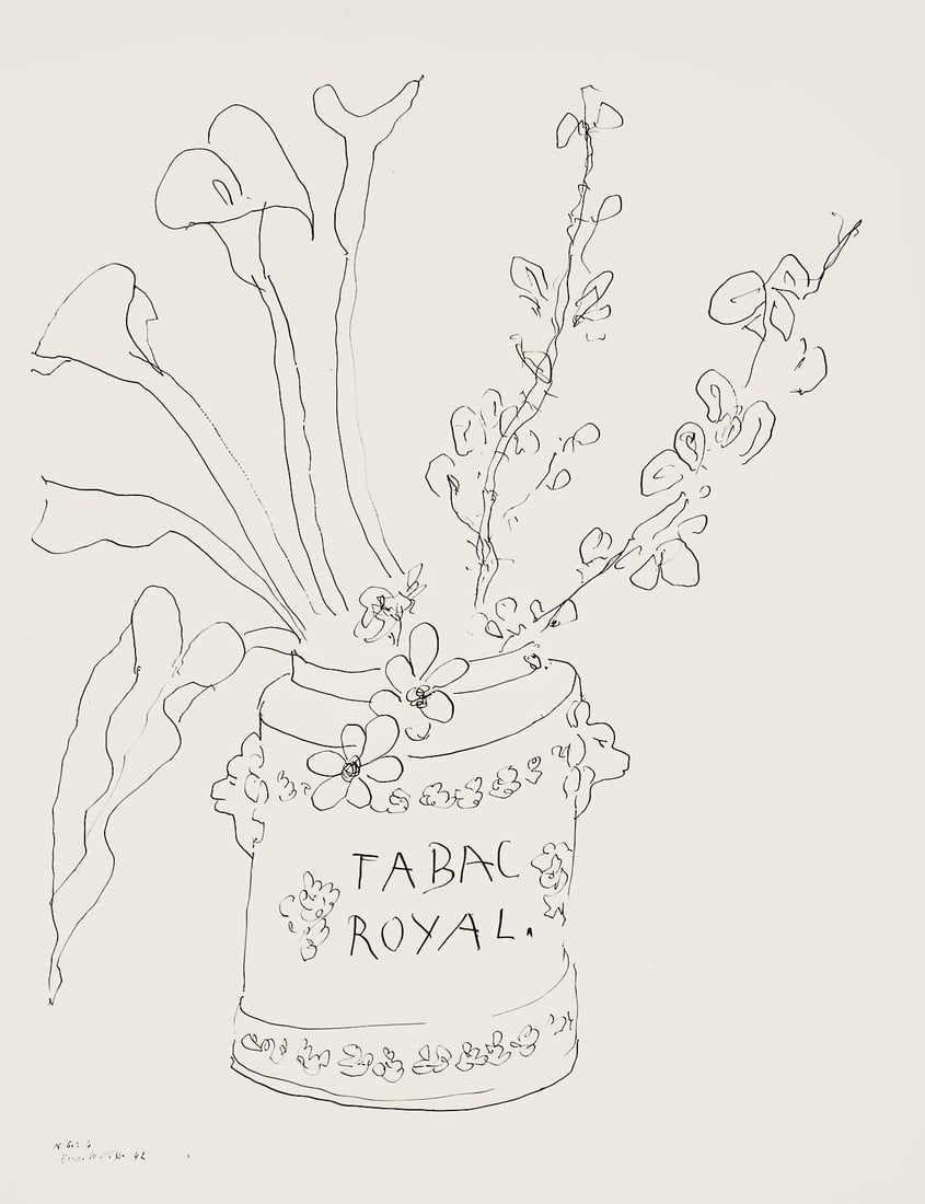 Henri Matisse, Serie N Gc'S, var. 4 (Duthuit 9), Henri Matisse, Dessins, Themes et variations,: Lithograph on velin pur fil paper. Paper Size: 12.875 x 9.625 inches. Excellent condition. Inscription: Signed in the plate and unnumbered, as issued. Notes: From the folio, Henri Matisse, Dessins, Th