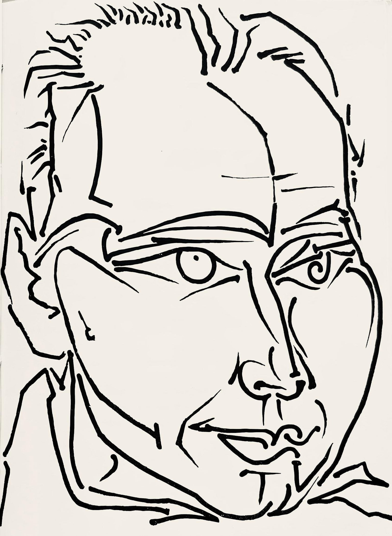 Francoise Gilot, Composition, Pouvoir tout dire, poemes, illustres par Francoise Gilot, Limited: Lithograph on velin d'Arches paper. Paper Size: 7.5 x 5.5 inches. Excellent condition. Inscription: Unsigned and unnumbered, as issued. Notes: From the album, Pouvoir tout dire, poemes, illustres par