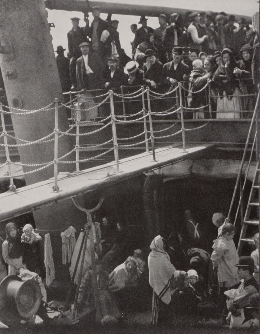 Alfred Stieglitz, The Steerage, Alfred Stieglitz Memorial Portfolio 1864-1946, Limited Edition: Halftone photographic print on gloss photographic paper. Paper size: 16 x 12 inches. Excellent condition. Inscription: unsigned and unnumbered, as issued. Notes: From the folio, Alfred Stieglitz Memor