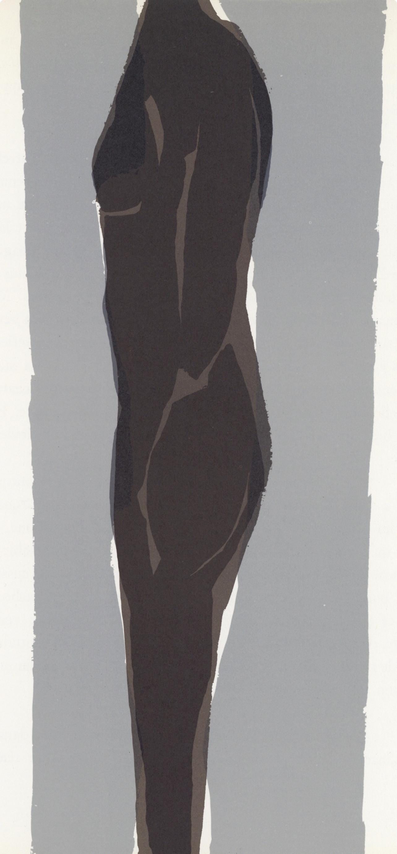 Raoul Ubac, Composition, Derriere le miroir, Limited Edition Lithograph: Lithograph on velin paper. Paper size: 15 x 11 inches. Excellent condition. Inscription: Unsigned and unnumbered, as issued. Notes: From Derriere le miroir, N deg 161, 1966. Published by Aime Maeght,