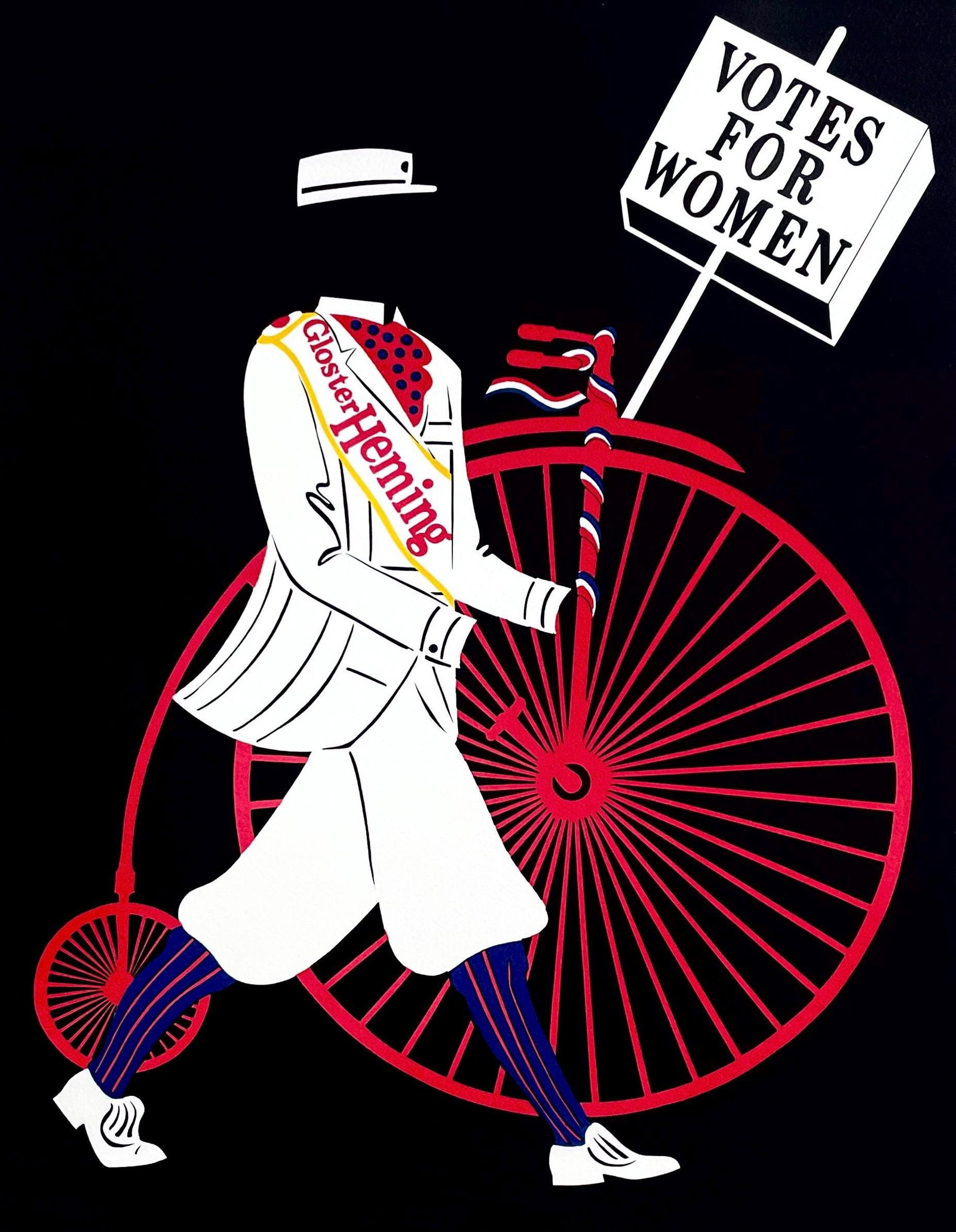 Robert Indiana, Gloster Heming (Sheehan 96-108), Mother of Us All, Limited Edition Silkscreen: Silkscreen on velin d'Arches paper. Paper Size: 24 x 20 inches. Excellent condition. Inscription: Hand signed and numbered, as issued. Notes: From the folio, Mother of Us All, 1977. Published by Leon