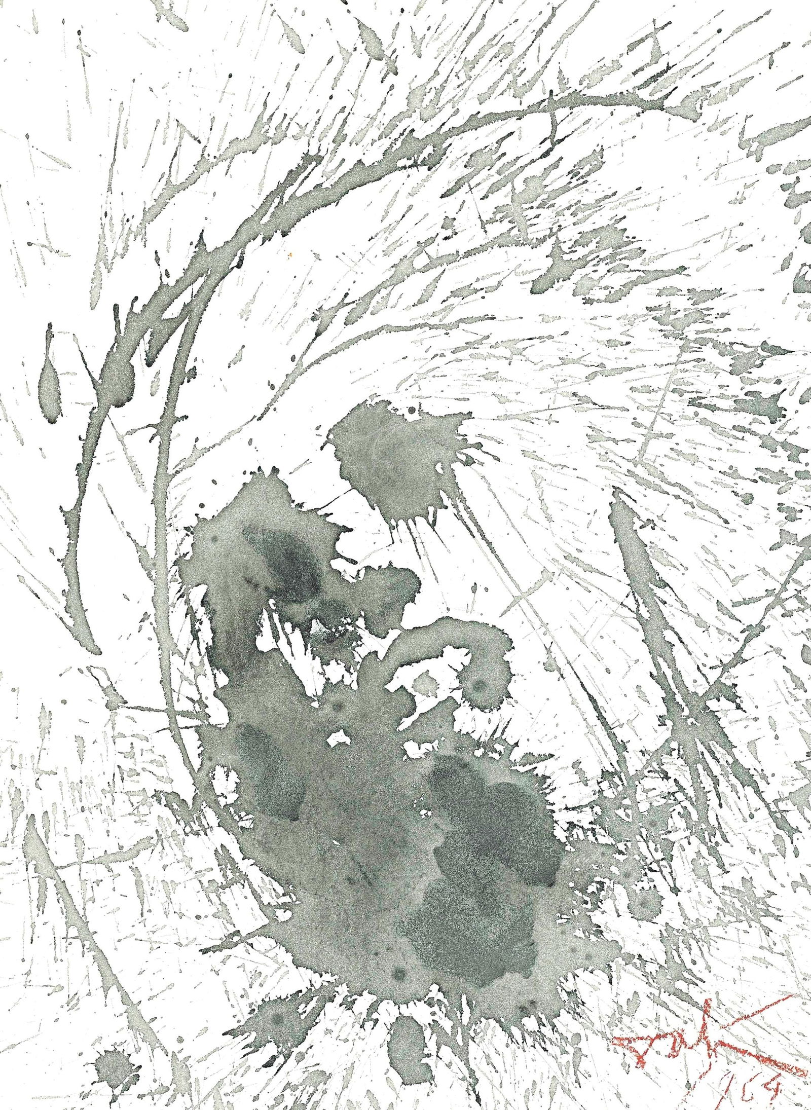 Salvador Dali, Composition (Michler/Lopsinger 1600; Field 69-3), Biblia Sacra, Limited Edition: Lithograph in colors on velin Fabriano charta ex meris pannis "ab alveo" manu fabricata, perlucidis figuris intexta paper. Paper size: 19 x 13.75 inches. Inscription: Signed in the plate and unnumbere