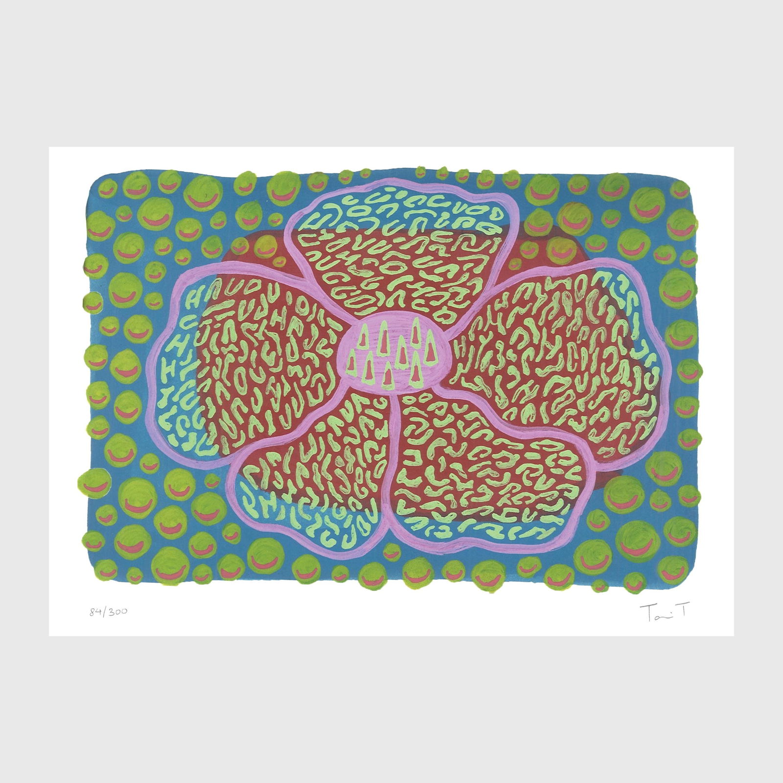 Blue & Red Rafflesia Flower: Artist: Tanvi Thakur (1996) Title: Blue & Red Rafflesia Flower, Rafflesia Series Year: 2026 Medium: Archival Pigment Print on Paper Edition: 300 Size: 8 x 6 inches Inscription: Signed and numbered by