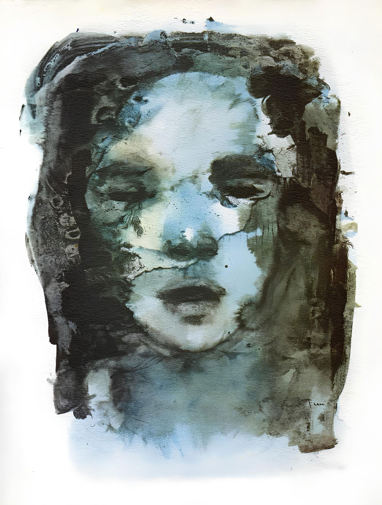 Leonor Fini, Composition, Histoire d'O, Limited Edition Lithograph: Lithograph on velin d'Arches pur chiffon paper. Paper size: 15.16 x 11.22 inches. Excellent condition. Inscription: signed in the plate and unnumbered, as issued. Notes: from the folio, L'Histoire