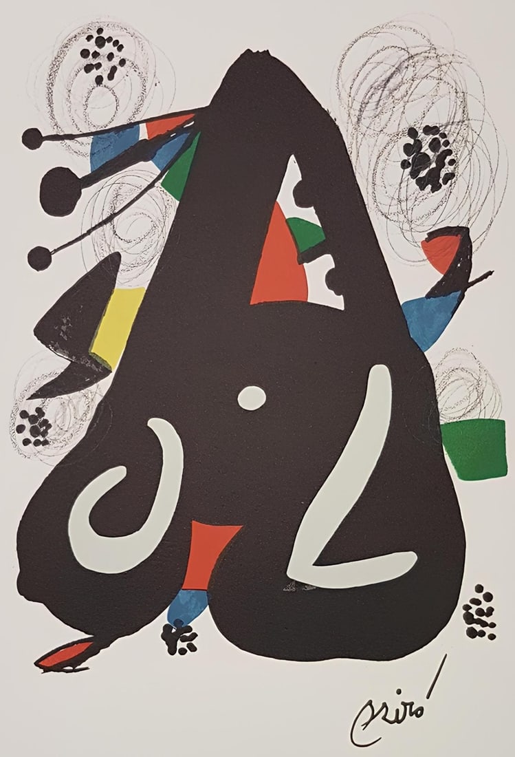 Joan Miro, Composition (Mourlot 1212-1225; Cramer 248), La melodie acide, Limited Edition Lithograph (1 of 4)