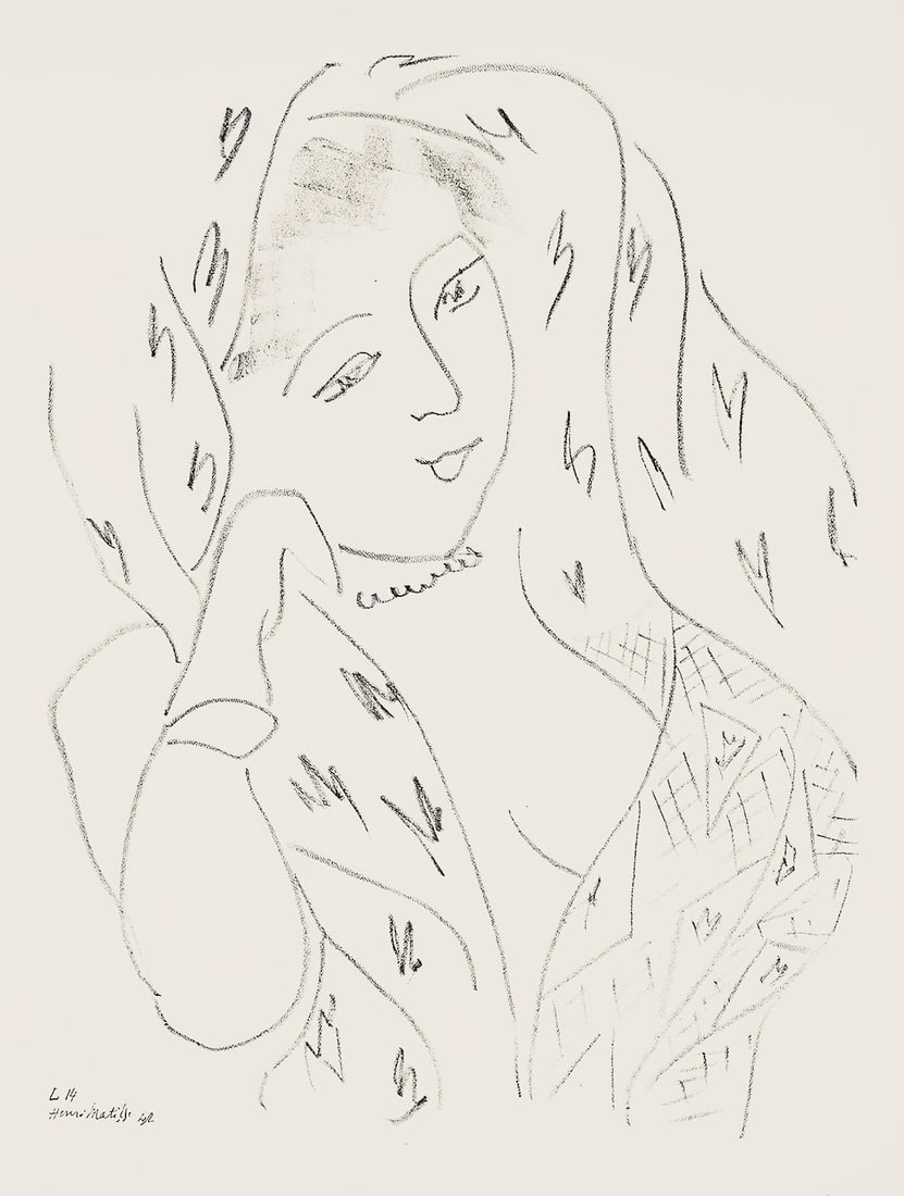 Henri Matisse, Serie L, var. 14 (Duthuit 9), Henri Matisse, Dessins, Themes et variations, Limited (1 of 4)