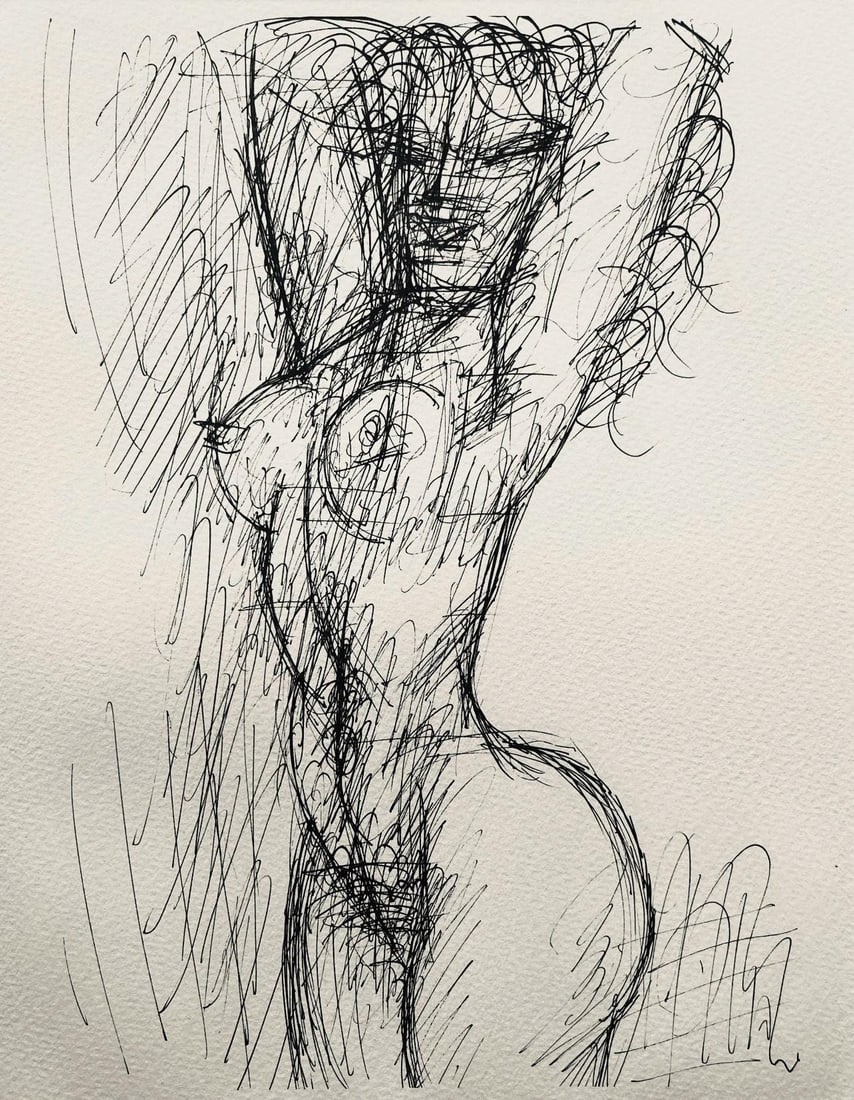 Marcel Gromaire, Composition, Gromaire, Limited Edition Lithograph (1 of 4)