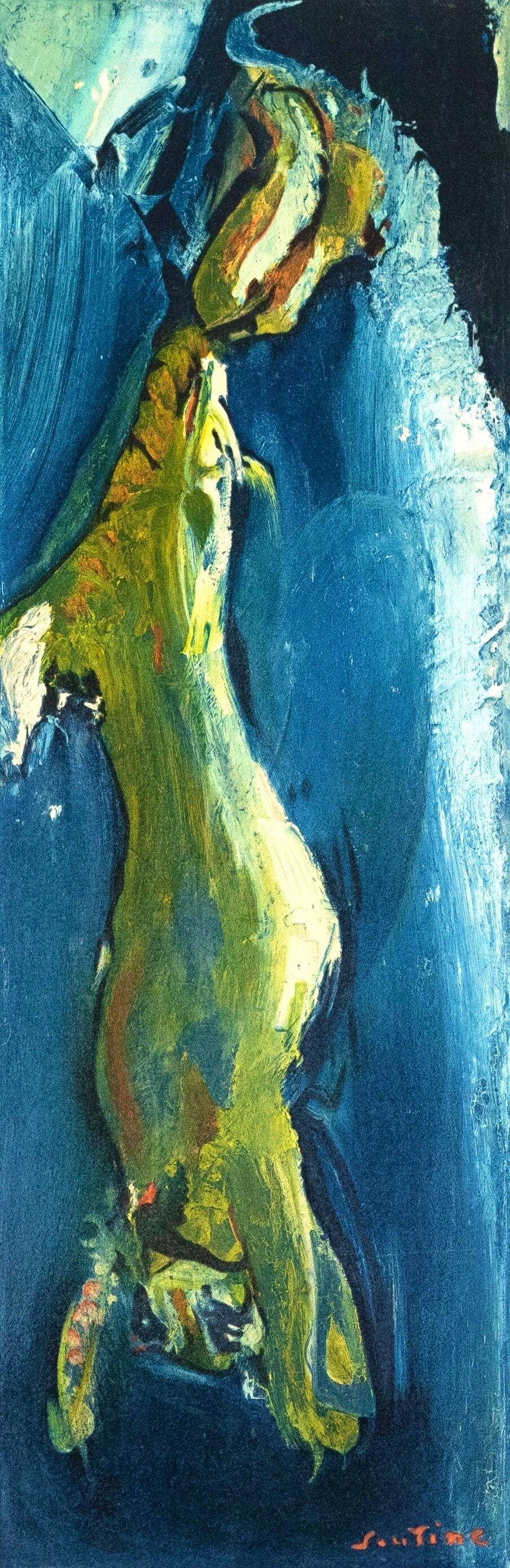 Chaim Soutine, Lievre pendu, Soutine, Collection Pierre Levy, Limited Edition Lithograph: Lithograph on velin d'Arches paper. Inscription: Unsigned and unnumbered. Paper Size: 20 x 26 inches. Excellent condition. Notes: From the folio, Soutine, I, Collection Pierre Levy, 1966; published