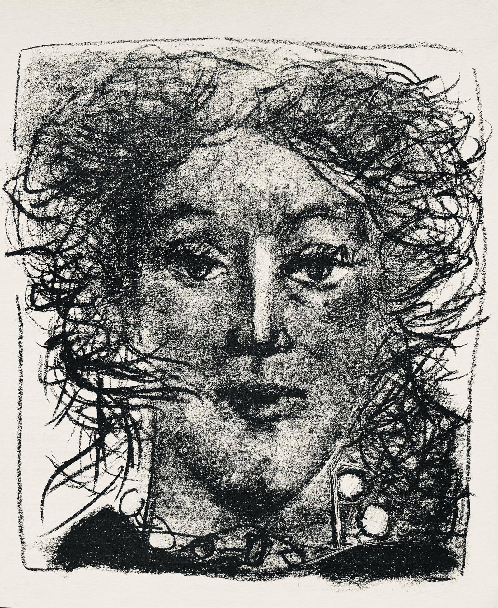 Andre Marchand, Composition, pierre a feu provence noire, Limited Edition Lithograph (1 of 4)