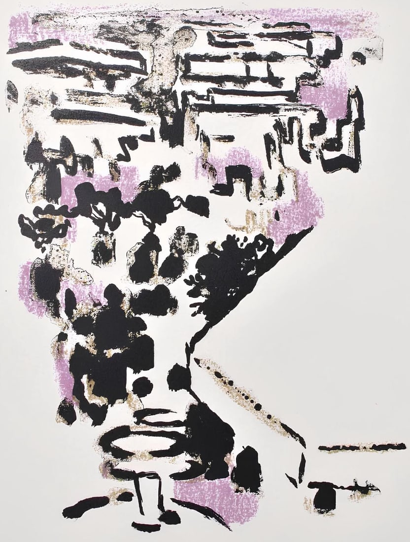 Alexandre Garbell, Composition, Œuvres completes d'Albert Camus, Limited Edition Lithograph (1 of 4)