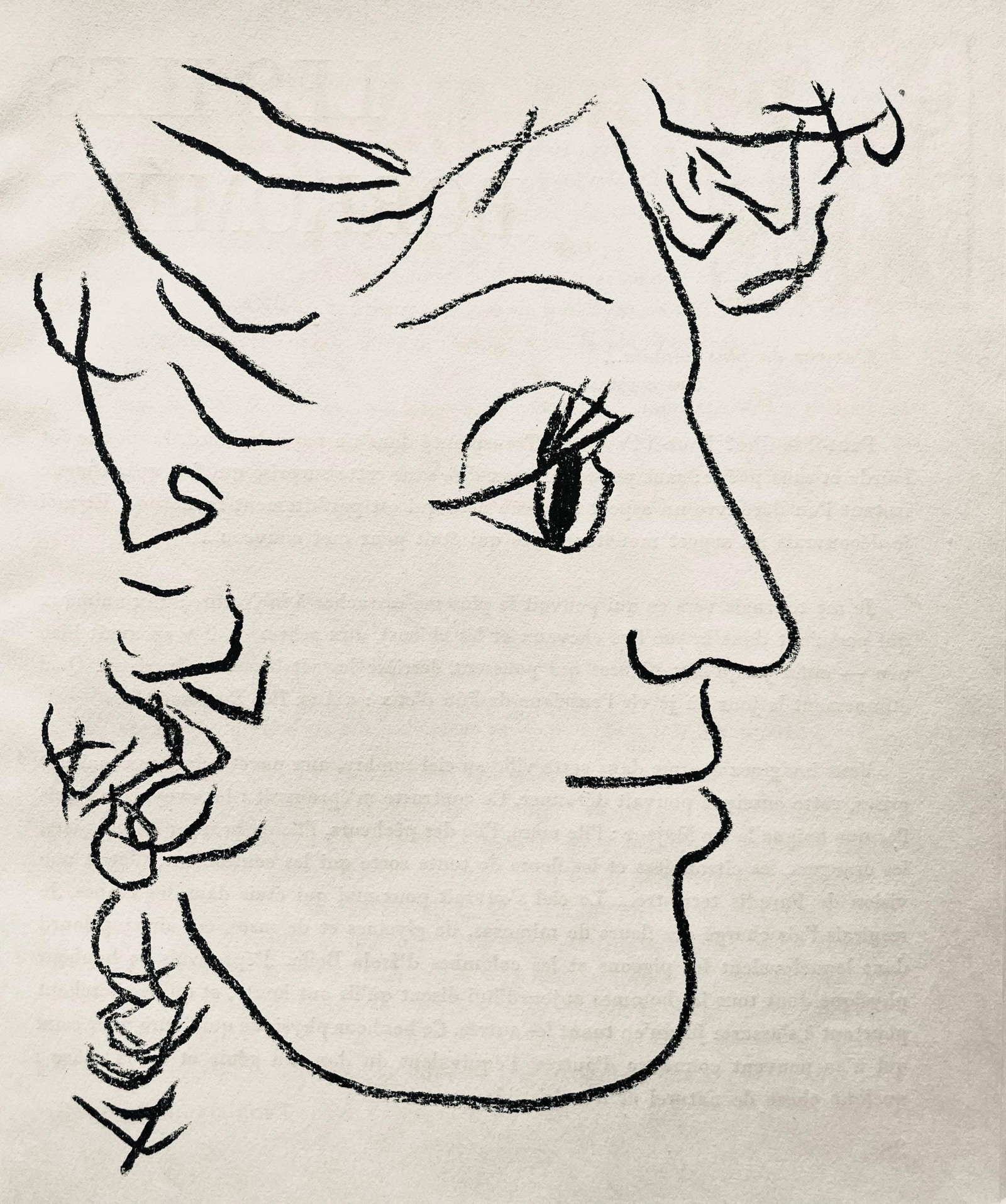 Andre Marchand, Composition, pierre a feu provence noire, Limited Edition Lithograph (1 of 4)