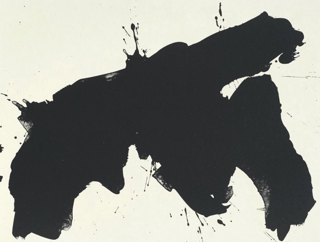 Robert Motherwell, Composition (Belknap 354-380; Engberg/Banach 415-441), Three Poems, Limited (1 of 4)