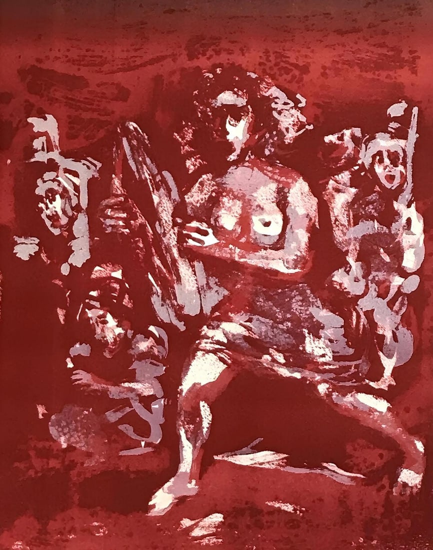 Walter Spitzer, Composition, L'Odyssee, Limited Edition Lithograph (1 of 4)