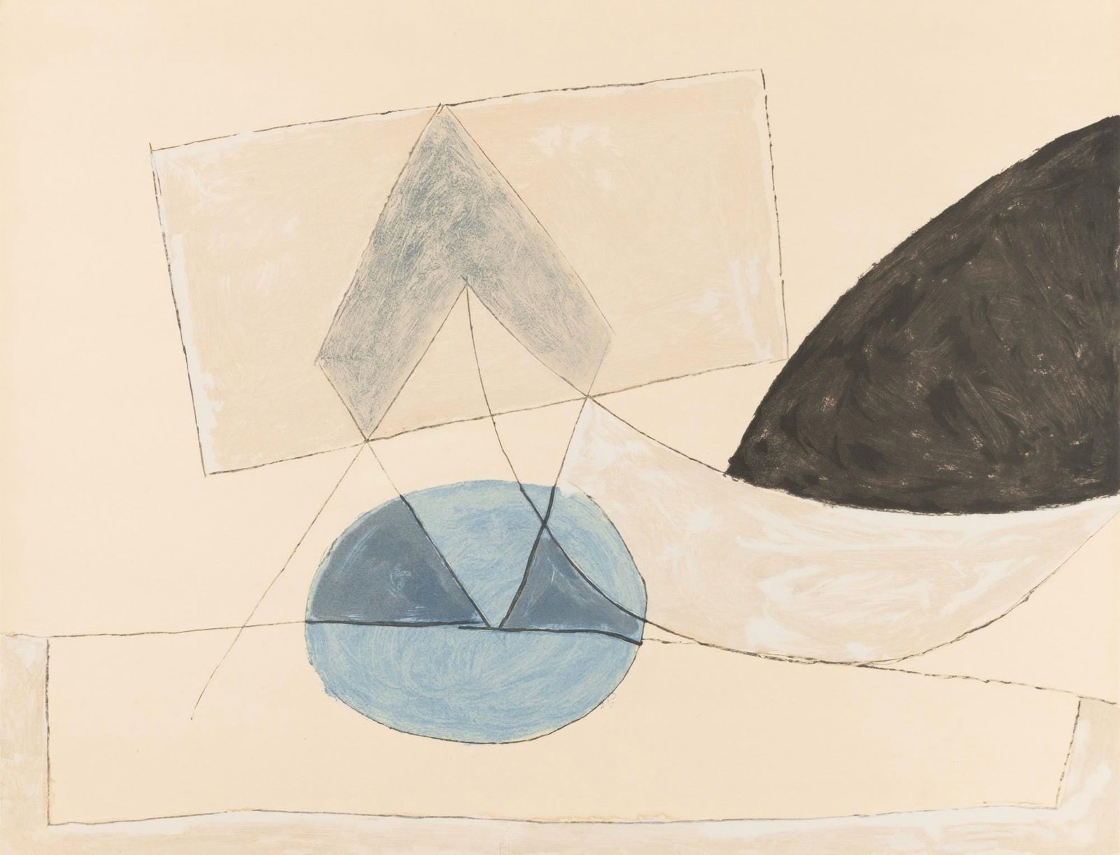 Pablo Picasso, Composition, Faunes et Flore d'Antibes, Limited Edition Lithograph (1 of 4)