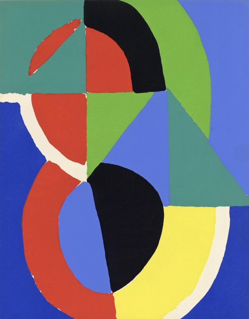 Sonia Delaunay, Composition, XXe siecle, Limited Edition Lithograph (1 of 4)