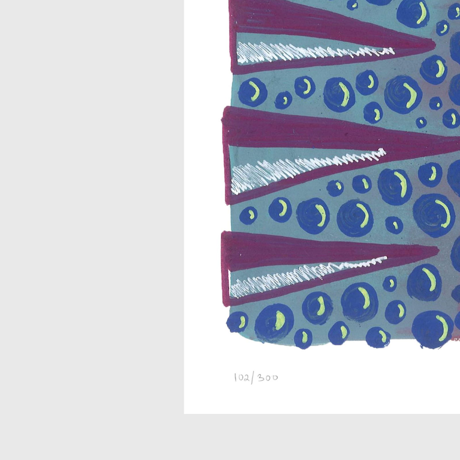 Drops with Blue Dots - 2