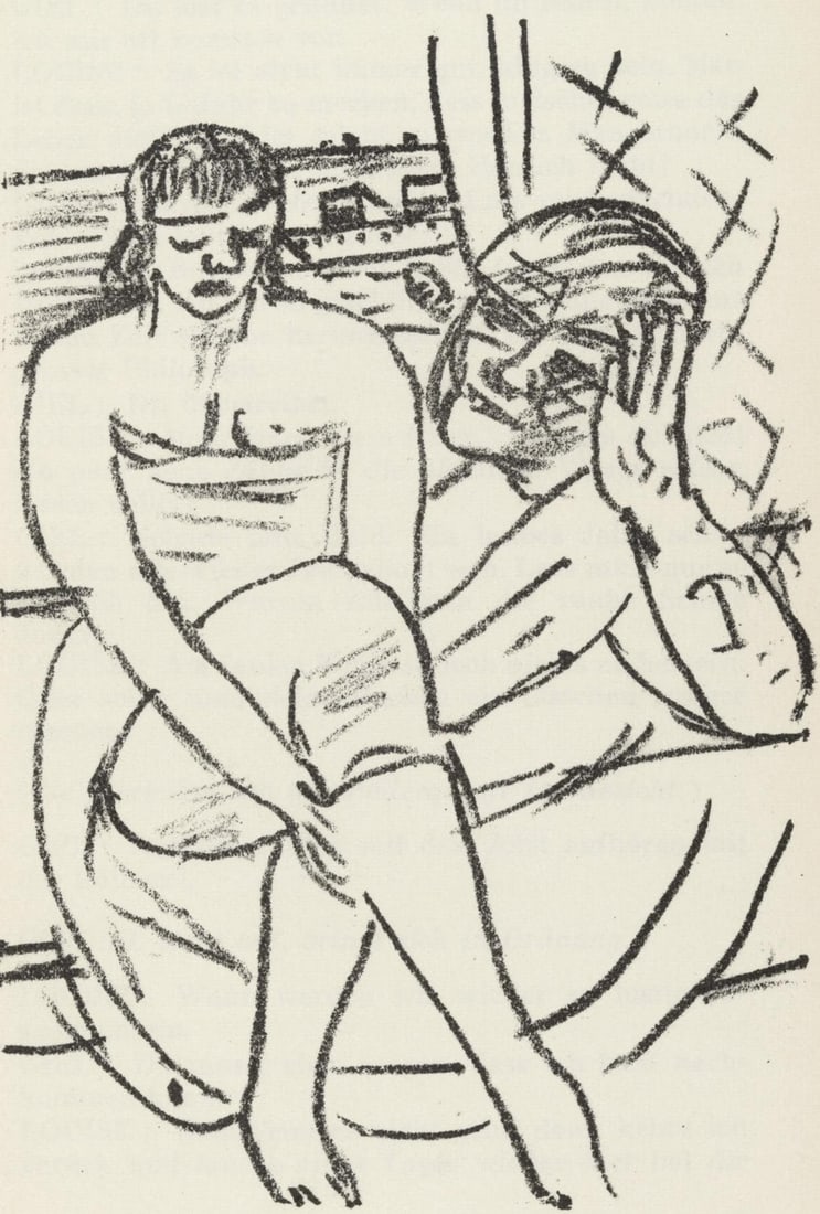 Max Beckmann, Composition (Gallwitz 286; Hofmaier 323-329; Rifkind 150 1-7), Der Mensch ist kein (1 of 4)