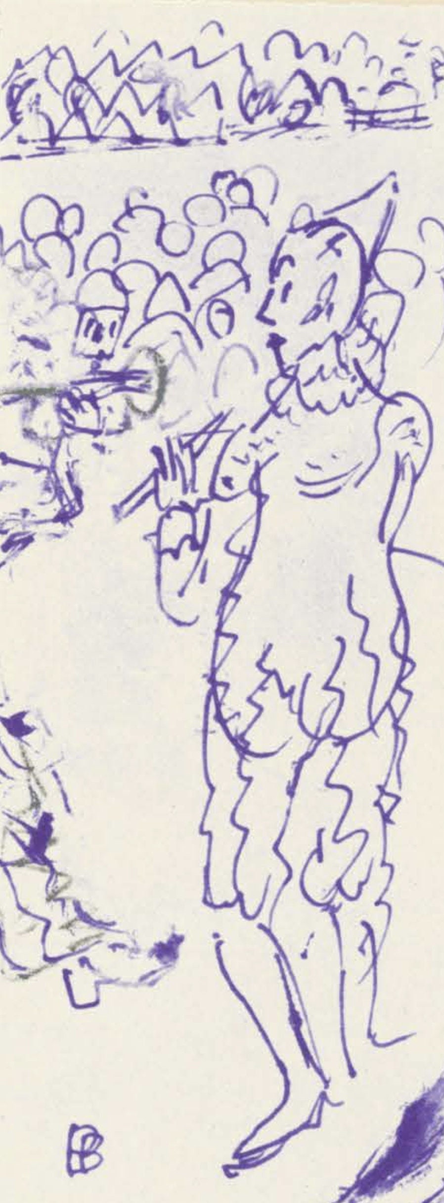 Pierre Bonnard, Composition (Terrasse 54), Pierre Bonnard Correspondences, Limited Edition: Lithograph on velin d'Arches paper, mounted on velin d'Arches supporting sheet, as issued. Inscription: Unsigned and unnumbered. Paper Size: 12 x 8.5 inches. Excellent condition. Notes: From the album