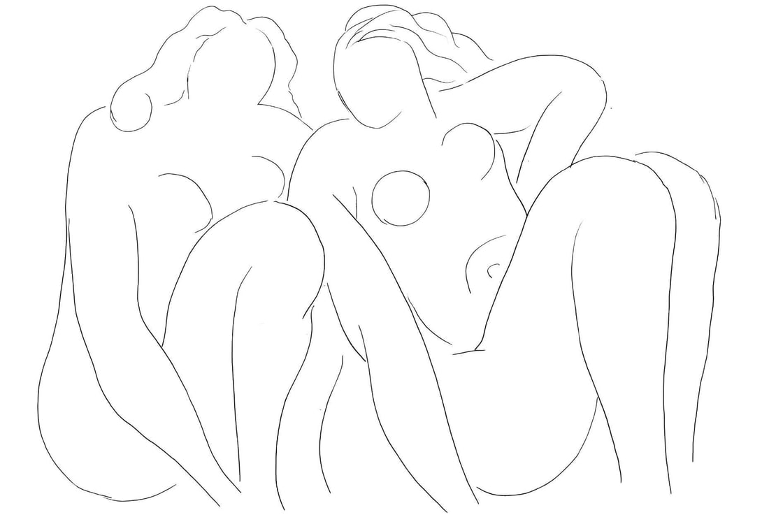 Henri Matisse, Nymphes, Poesies de Stephane Mallarme, Limited Edition Lithograph: Lithograph on velin papier bouffant des Papeteries de Casteljaloux paper. Paper Size: 11.02 x 8.46 inches; image size: 5.51 x 7.08 inches. Inscription: Unsigned and unnumbered, as issued. Condition: V