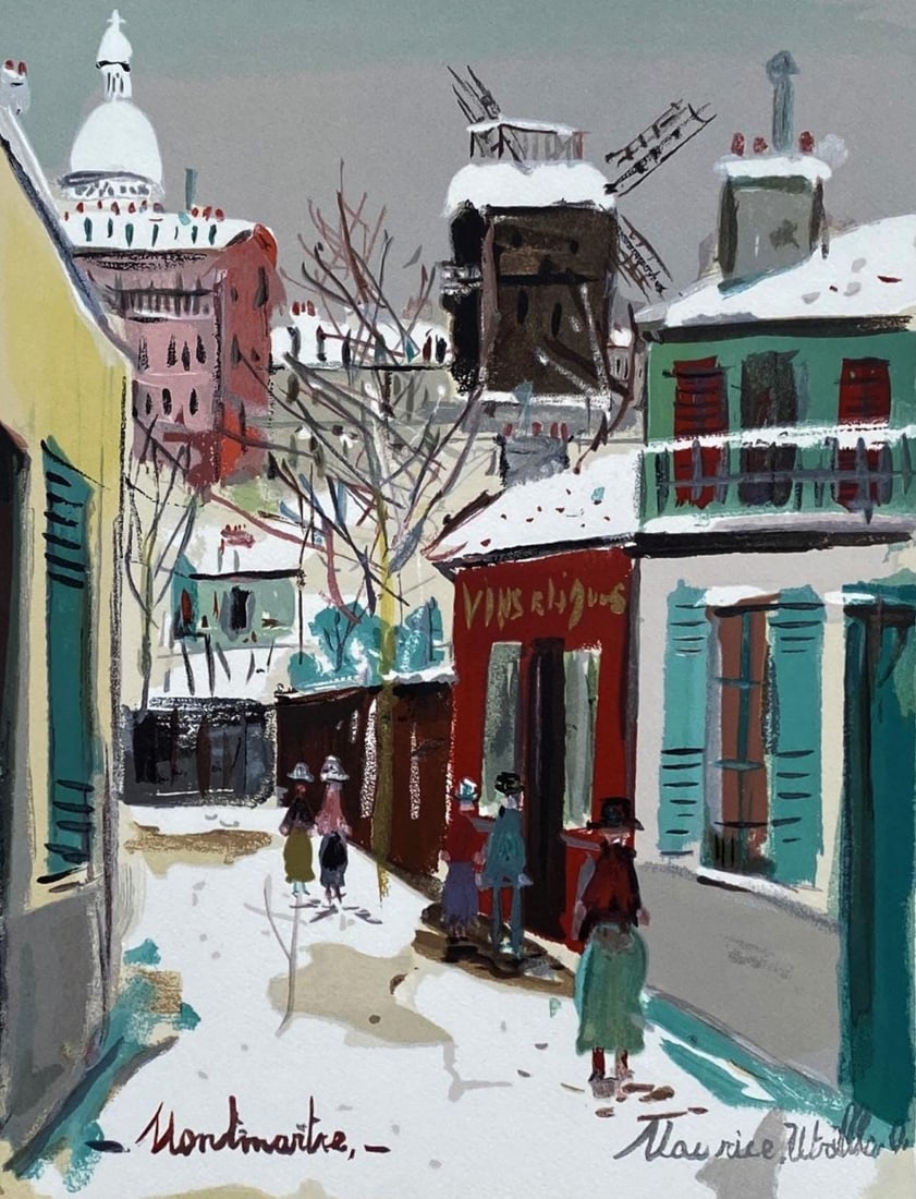 Maurice Utrillo, Composition, Les Peintres mes amis, Limited Edition Woodcut (1 of 4)