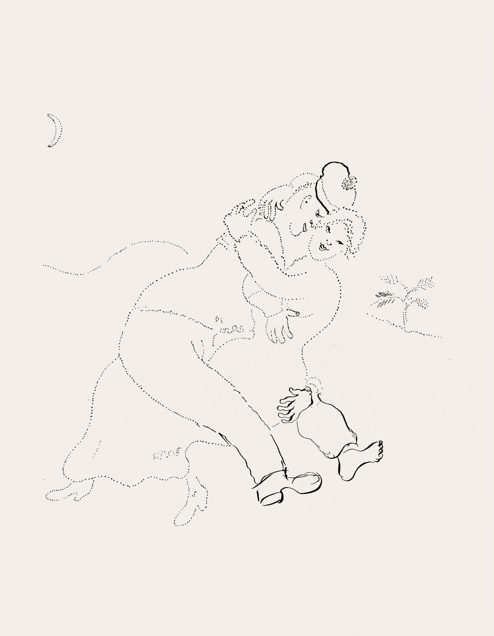 Marc Chagall, Composition, Suite Provinciale avec 92 dessins inedits de Marc Chagall, Limited: Lithograph on velin de Rives paper. Unsigned and unnumbered, as issued. Paper Size: 9.75 x 7.5 inches. Excellent condition, with text on verso, as issued. Notes: From the album, Suite Provinciale avec