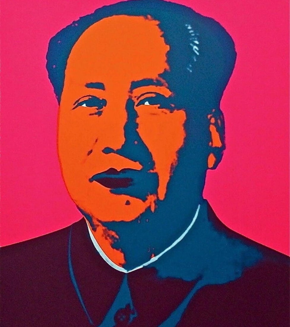 Andy Warhol, Mao Zedong, Pink, Official Edition, Sunday B. Morning, Silkscreen: Official edition, Andy Warhol, Sunday B. Morning, silkscreen on museum board. Paper Size: 33.5 x 29.5 inches. Excellent condition. Inscription: "published by Sunday B. Morning", and "fill in your own