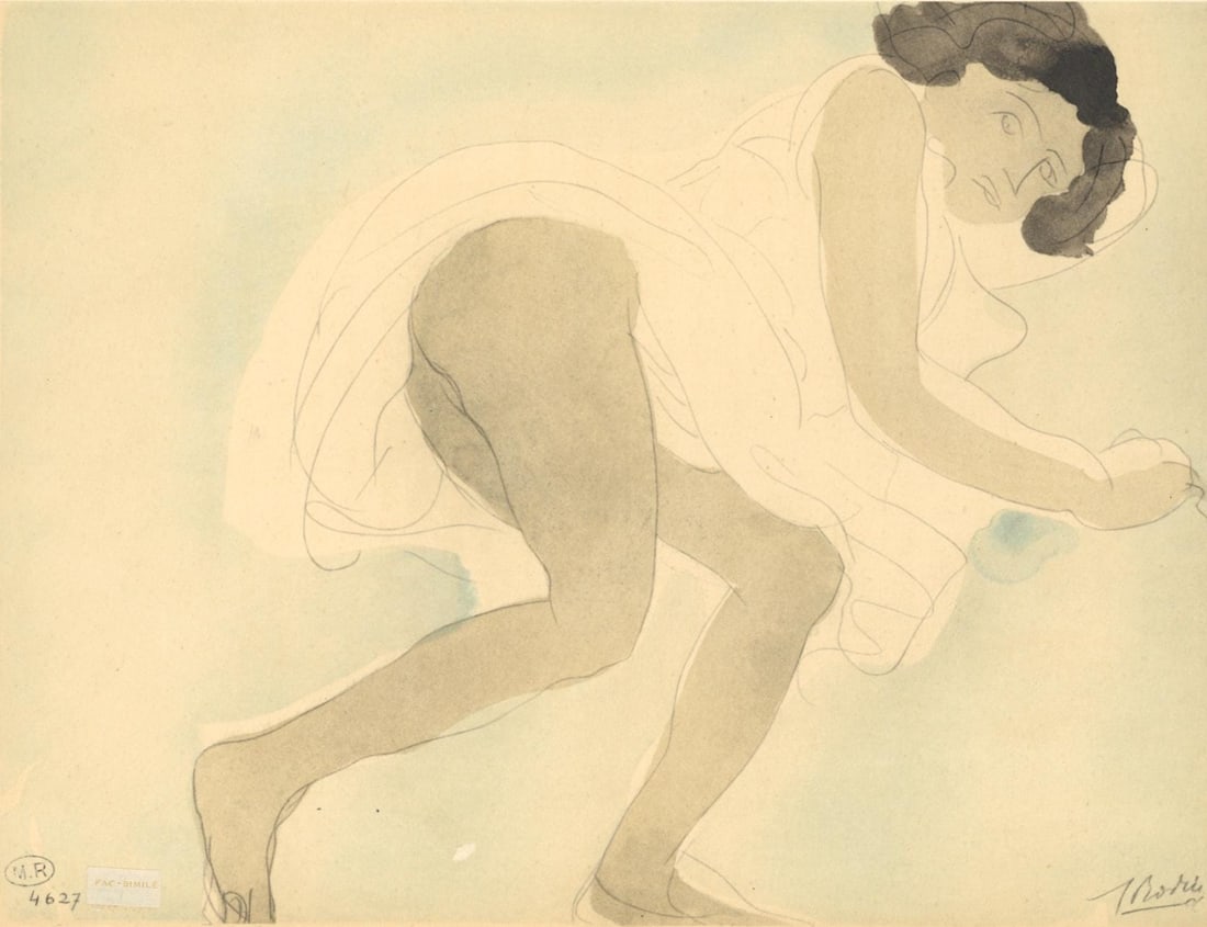 Auguste Rodin, Composition, La Varende, Rodin, Limited Edition Lithograph (1 of 4)