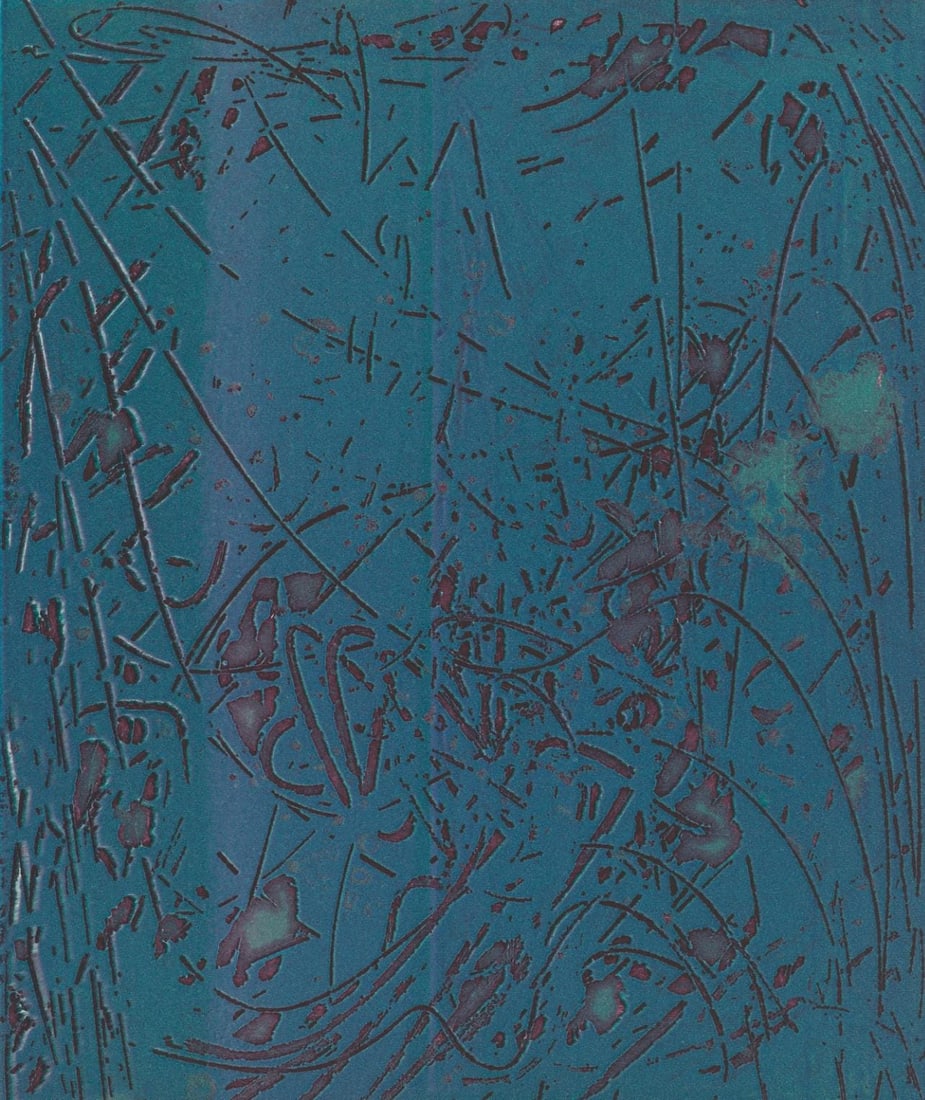 Stanley William Hayter, Composition, Feuilles eparses, Limited Edition Etching (1 of 4)