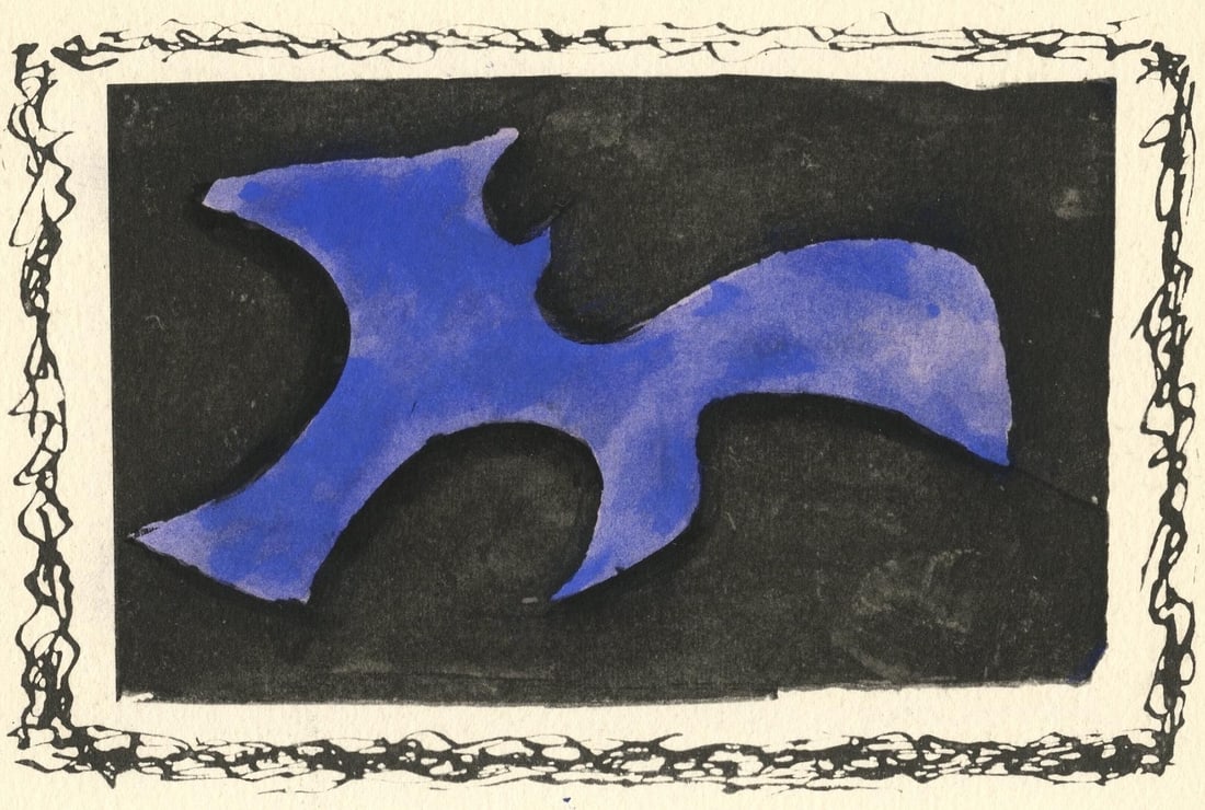 Georges Braque, Forme, Georges Braque, Le Solitaire, XXe siecle, Limited Edition Lithograph (1 of 4)