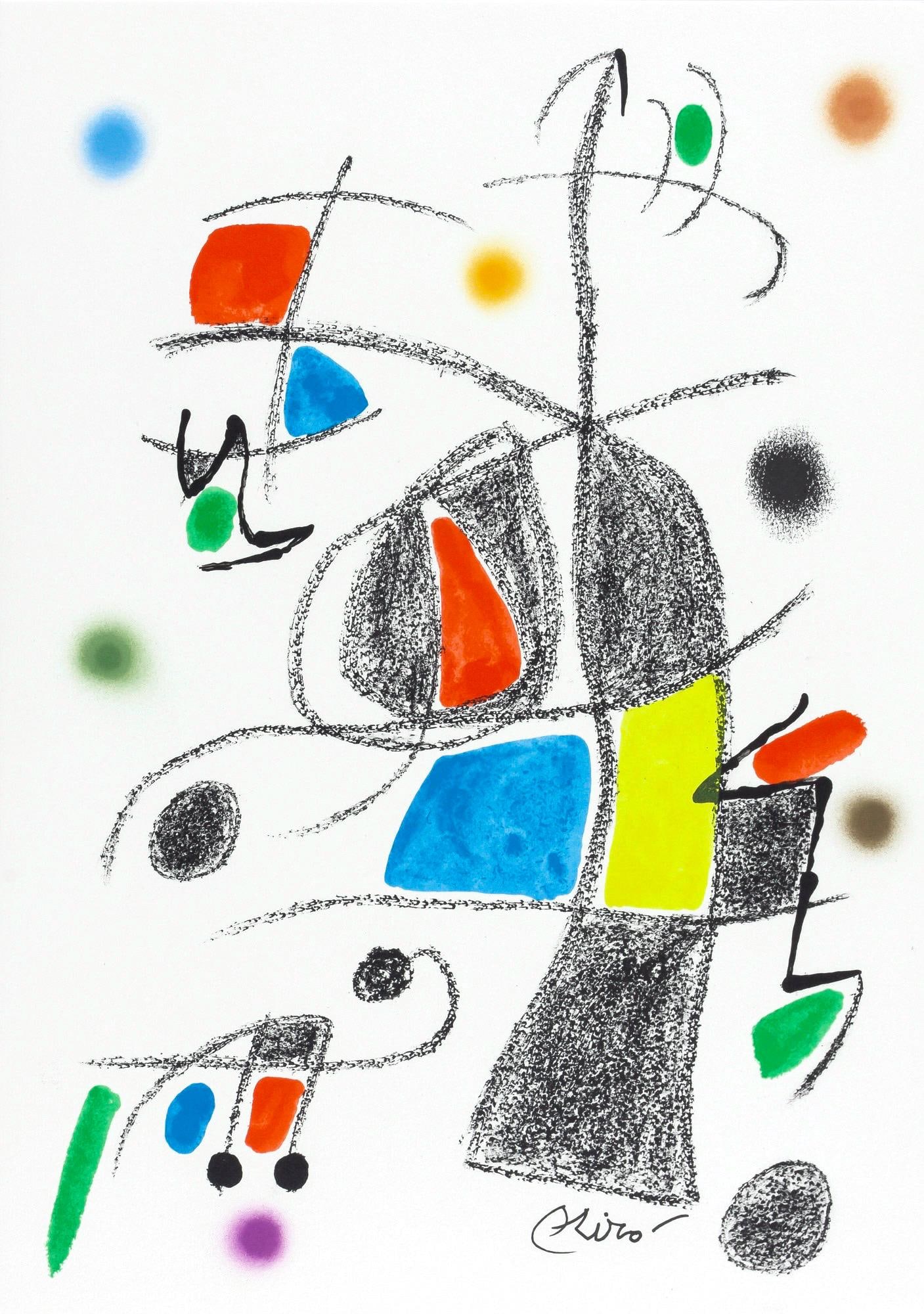 Joan Miro, Composition (Mourlot, 1051-1072), Maravillas con Variaciones acrosticas en el Jardin de (1 of 4)