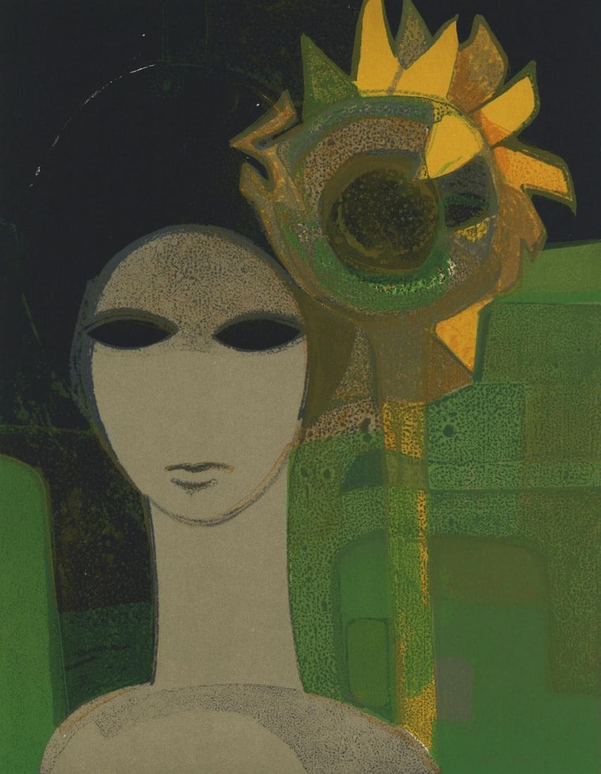 Andre Minaux, Composition, L'Odyssee, Limited Edition Lithograph (1 of 4)