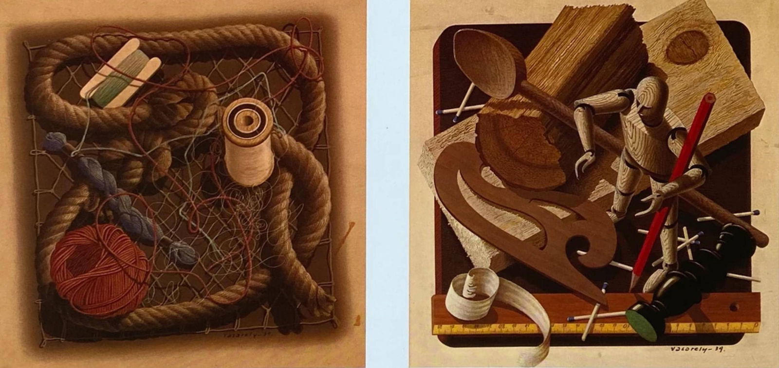 Victor Vasarely, Composition, Graphismes I, Limited Edition Heliogravure: Heliogravure on 280 gm M2 gloss paper. Paper Size: 10.63 x 10.63 inches. Excellent condition. Notes: From the folio, Graphismes I, 1977. Published and printed by Editions du Griffon, Neuchatel, Switze