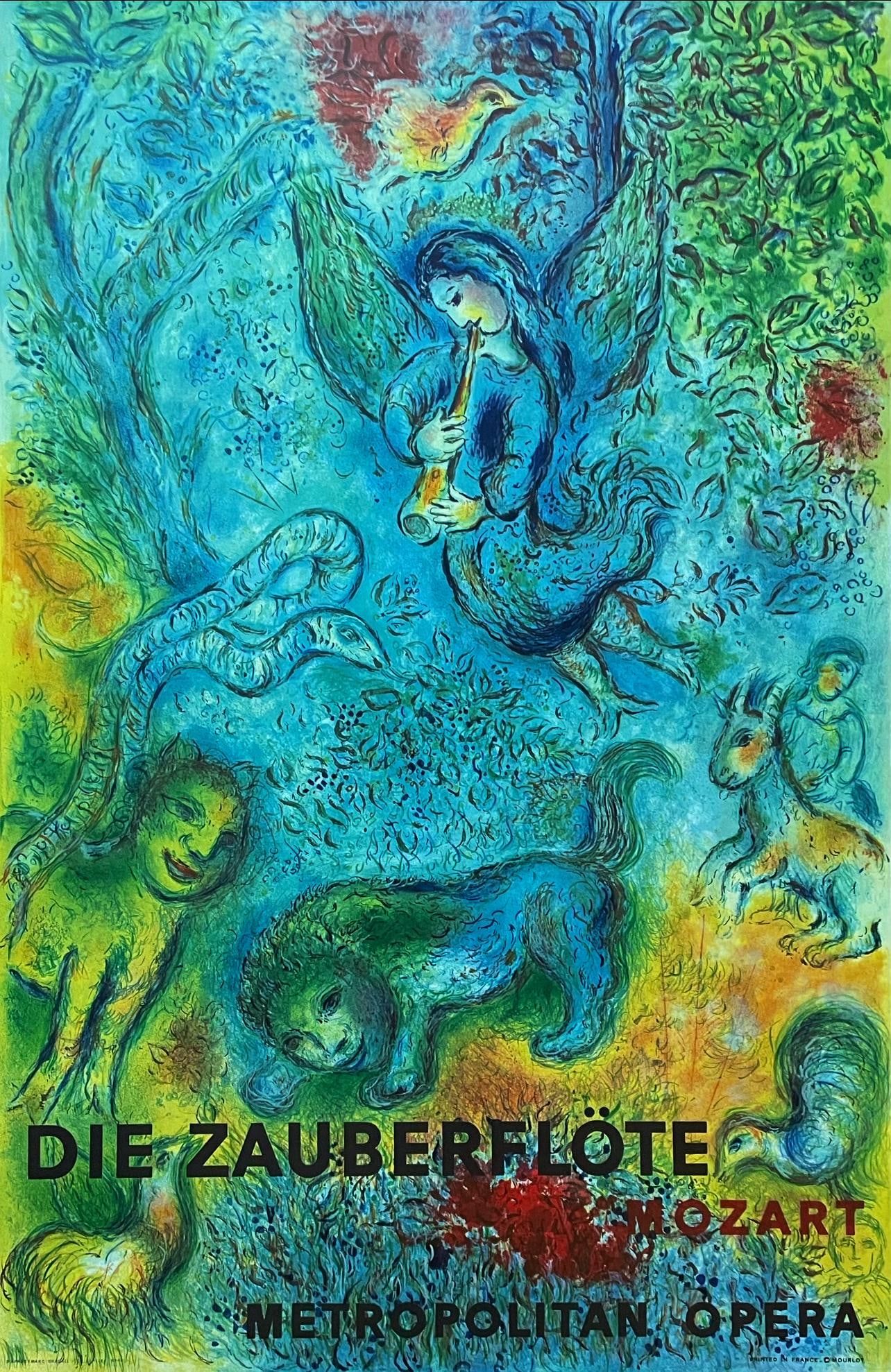 Marc Chagall, Die Zauberflote (Mourlot, CS. 38), The Metropolitan Opera, Limited Edition Lithograph (1 of 4)