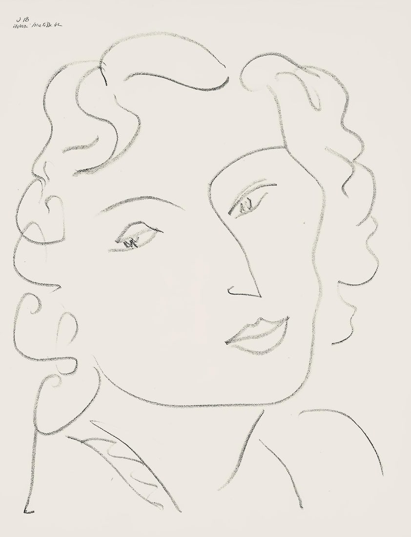 Henri Matisse, Serie O, var. 18 (Duthuit 9), Henri Matisse, Dessins, Themes et variations, Limited (1 of 4)