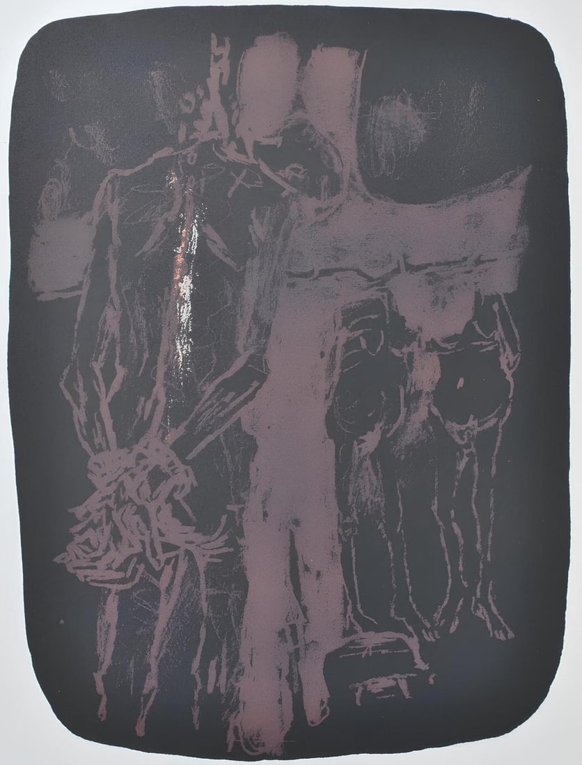 Paul Guiramand, Composition, Œuvres completes d'Albert Camus, Limited Edition Lithograph (1 of 4)