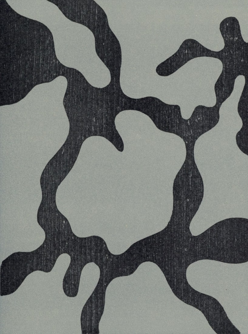 Hans Jean Arp, Composition, XXe siecle, Limited Edition Woodcut (1 of 4)