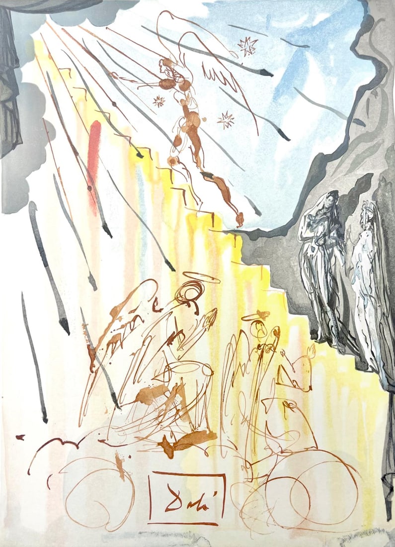Salvador Dali, Paradies XXI (Michler/Lopsinger 1039-1138; Field 189-200), Die Gottliche Komodie, (1 of 4)