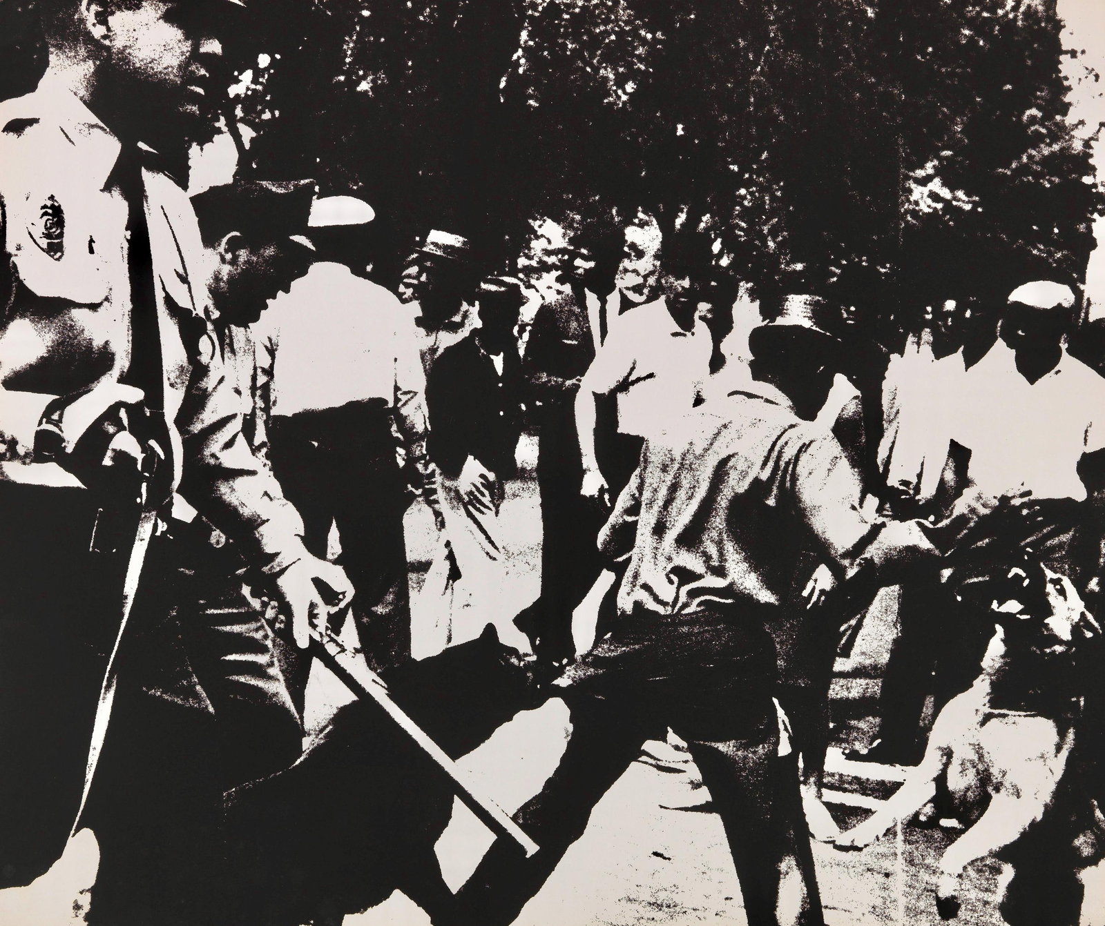 Andy Warhol, Birmingham Race Riot (Feldman/Schellmann II.3), X + X, Ten Works by Ten Painters, (1 of 4)