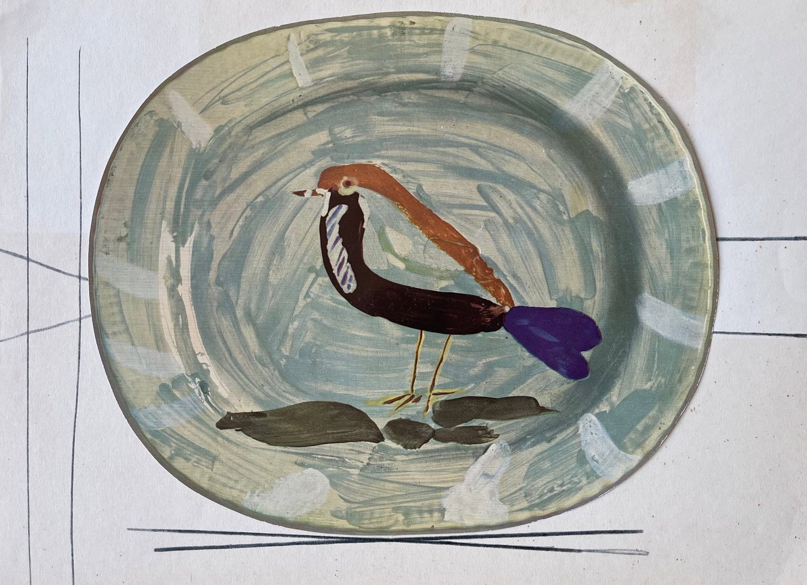 Pablo Picasso, etude pour la ceramique, Ceramiques de Picasso (Orozco 105), Limited Edition (1 of 4)